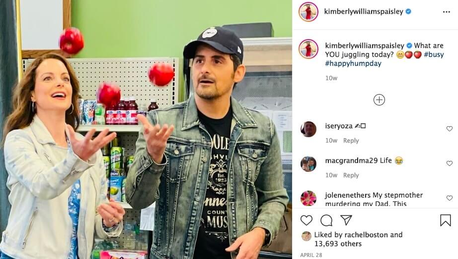 Brad Paisley and Kimberly Williams-Paisley feed the hungry with a free grocery store
