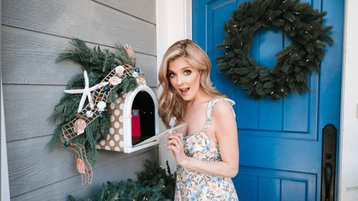 Jen Lilley promotes Camp Christmas in July.