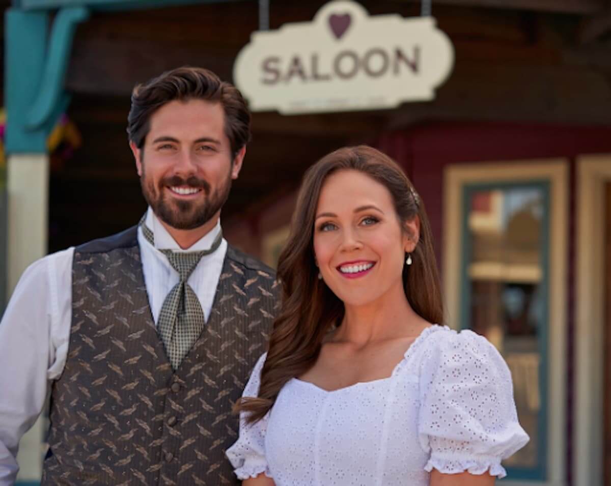 Chris McNally and Erin Krakow from Hallmark Channel's When Calls the Heart.