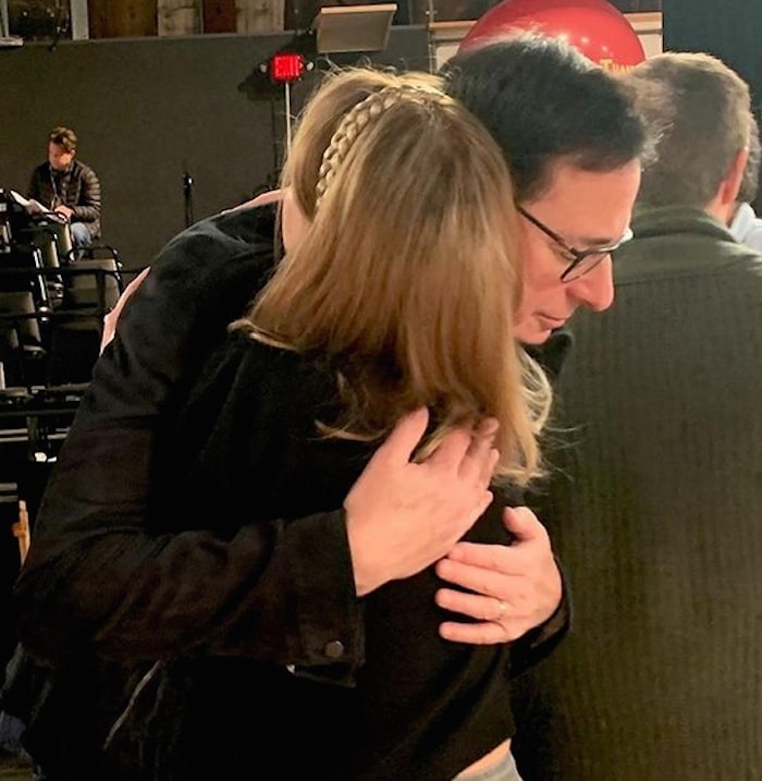Candace Cameron Bure with her Full House co-star Bob Saget