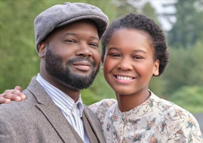 Viv Leacock and his daughter, Vienna, on Hallmark's When Calls the Heart