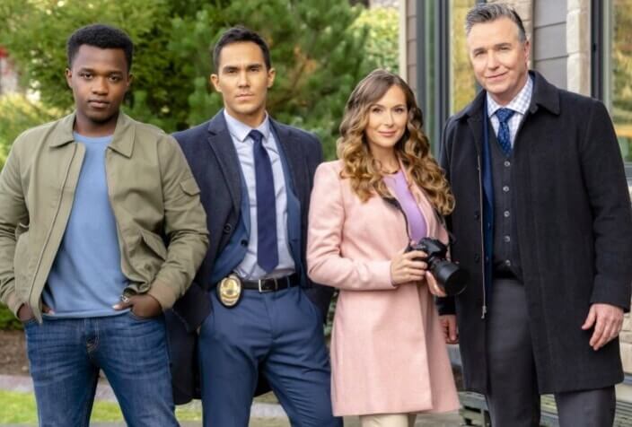 The cast of the Picture Perfect Mysteries series.
