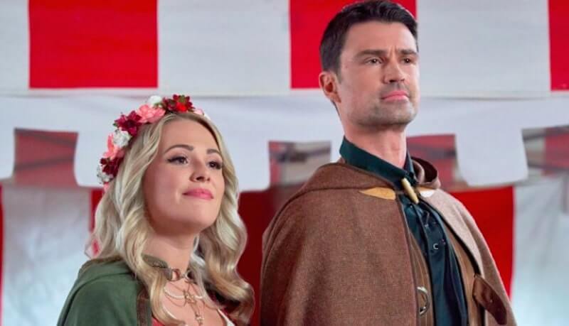 The Hallmark Channel movie Road Trip Romance stars Natalie Hall and Corey Sevier