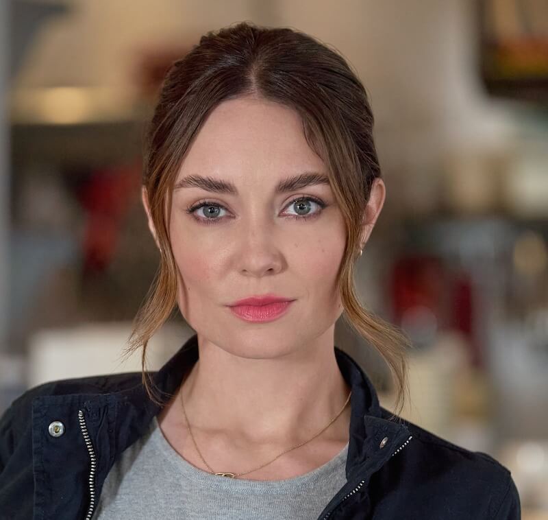 Mallory Jansen stars in the new Hallmark movie Francesca Quinn, PI