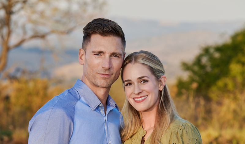 Andrew Walker and Brittany Bristow will star in the new Hallmark movie A Safari Romance. (Image: Hallmark Media)