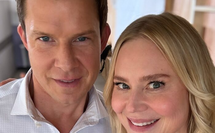 The Signed, Sealed, Delivered cast has started work on two new movies. Kristin Booth posted this photo on her Instagram. (Image: Instagram.com/@kristintbooth)